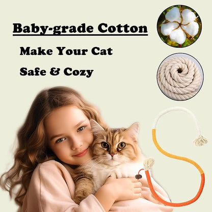 Cat Toys, 3PCS Catnip Toy for Indoor Kitten Toys Cat Chew Stick for Dental Cleaning Teeth Cat Silvervine Matatabi Rope Treat Kitty Feather Snack for for Kick Molar Scratch Self Play
