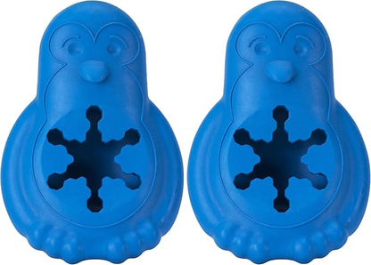 PetSafe Freezable Treat Holding Chilly Penguin - Durable, Vanilla-Scented, Rubber, Freezable Interactive Pet Puzzle for Boredom or Separation Anxiety - for Medium & Large Dogs (Pack of 2)