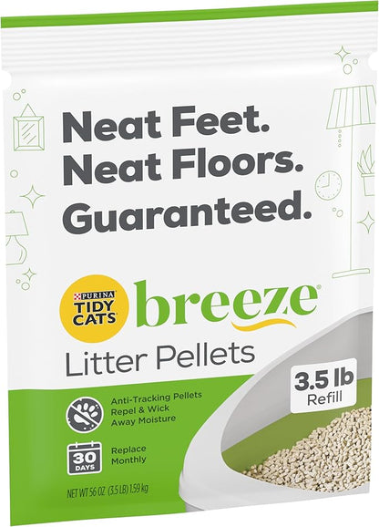 Purina Litter Tidy Cat Breeze Pellets, 3.5 lb, 2 Packs, Limited Edition