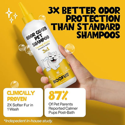Dog Shampoo & Conditioner for Smelly Dogs, Coconut Kisses Dog Shampoo for Itchy Skin Relief, Hypoallergenic Pet Shampoo for Conditioner, Moisturizing & Itching.