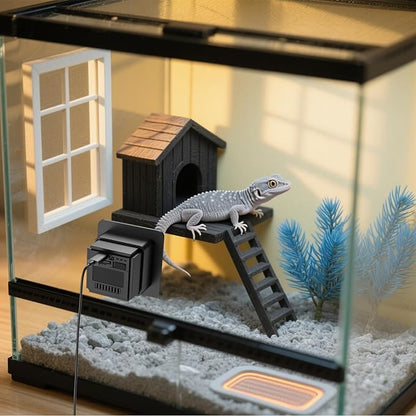 Aquarium Camera,2K HD Terrarium WiFi Pet Camera,140° Wide-Angle,Anti-Glare & Anti-Reflection,Night Vision,Two-Way Audio,AI-Powered Detection,24/7 Recording for Fish Reptiles Window Security Monitoring