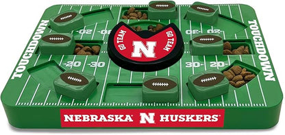 Pets First NCAA Nebraska Large Puzzle Toy - Interactive Treat Dispenser, Slow Feeder for Dogs, New Large Size