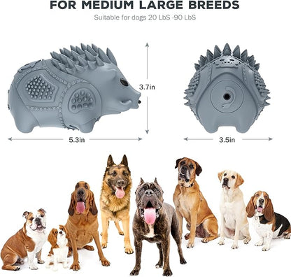Dog Chew Toys for Aggressive Chewers,Larg Dog Bones Toys,Dog Toys for Indestructible Squeaky Chewers,Clean Teeth Non Toxic Environmentally Friendly,100% Natural Rubber&Milk Flavor