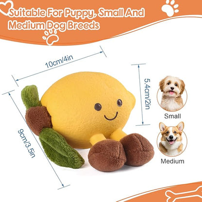 Pet Dog Cat Chew Toy: Fun, Playful, Cute, and Durable (Lemon)