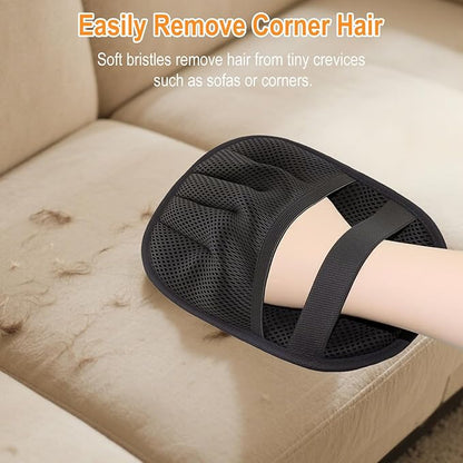 Pet Hair Removal Glove,Five Finger Reusable Cat Dog Hair Remover Electrostatic Gloves,Double Sided Grooming Mitt for Couch, Bed, Furniture, Carpet, Curtain, Clothes