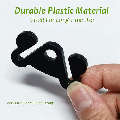 Dog Poop Bag Holder Dogs Waste Bag Carrier Pet Poop Bags Holders for Doggie Waste Bags Dispensers, Clip Carrier for Leash Small Doggy Puppy Hand Free Walking Accessory Attachment, Black