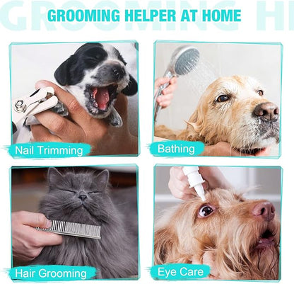 Cat Grooming Hammock - Dog Grooming Harness with Nail Trimming Feature (XS, 15lb), Dog Sling for Nail Clipping