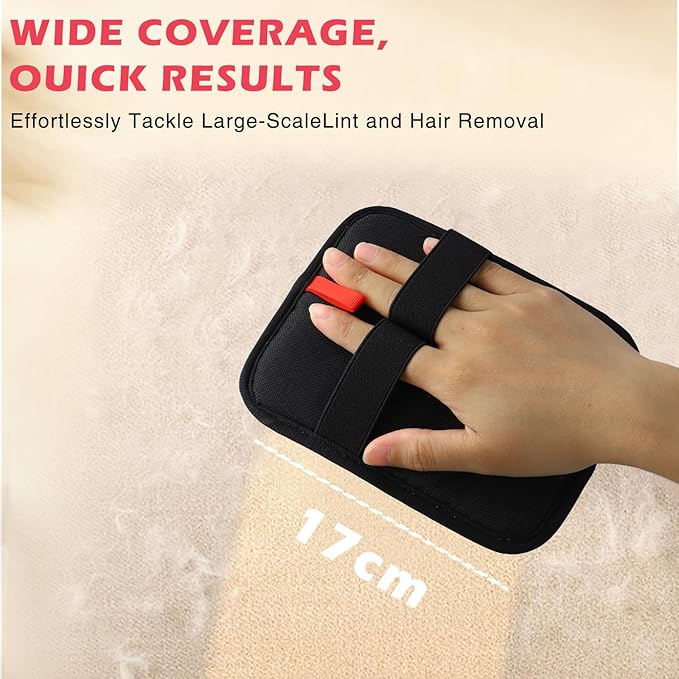 Static Pet Hair Removal Glove, Reusable Electrostatic Pet Cat Dog Hair Remover Grooming Brush