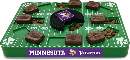 Pets First NFL Minnesota Vikings Puzzle, Interactive Dog Treat Puzzle Toy