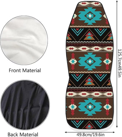 Ethnic Aztec Tribal Car Seat Covers for Front Seats SUV Truck Van Sedans Bucket Seat Covers for Women Men, Washable and Breathable Car Accessories Seat Protector
