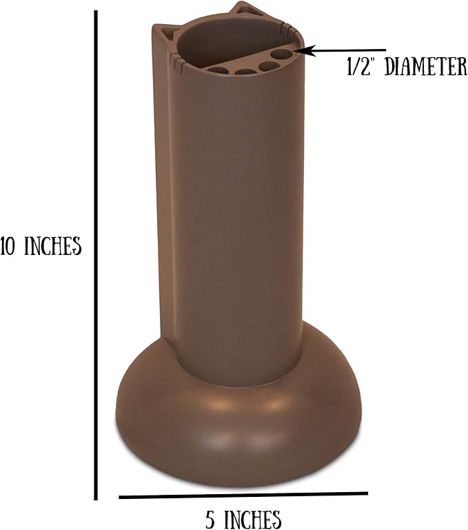 Feline Ruff Cat Teaser Wand Holder. Keep Cats Safe with This Unique Cat Toy Storage Solution. Organize Feather Cat Wand Toys. Patent Pending (Gray)