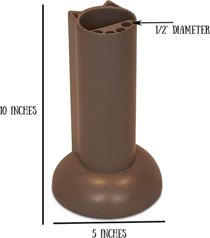 Feline Ruff Cat Teaser Wand Holder. Keep Cats Safe with This Unique Cat Toy Storage Solution. Organize Feather Cat Wand Toys. Patent Pending (Gray)