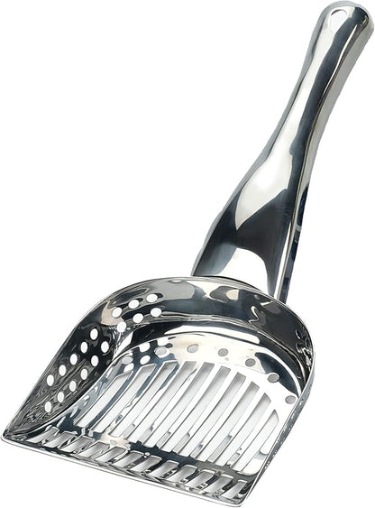 RSVP International Endurance Collection Stainless Steel Kitty Litter Scoop, 4.75x2.5x11.25"