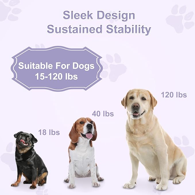 Hands Free Dog Leash, Adjustable Waist Leash with Car Seatbelt & Reflective Strips, for Jogging Hiking, Includes Poop Bag Pack, Black Purple