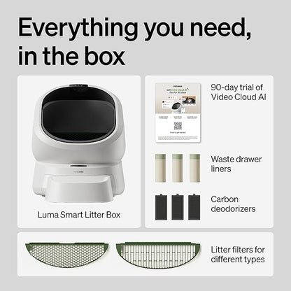 PETLIBRO Automatic Litter Box with AI-Camera Waste Analysis & 90-Day AI Trial, Open-Top Self Cleaning Litter Box for Large Cats with Multi-Cats Recognition, Weight & Usage Tracking, Auto Odor-Control