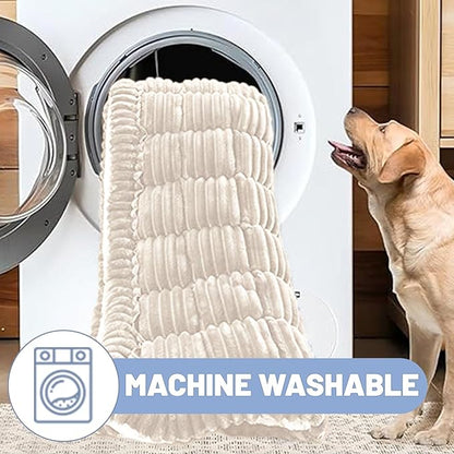 Waterproof Backseat Pet Bed Mat,Soft Plush Pet Seat Cover, Thickened Backseat Dog Bed Mat, Washable & Non-Slip Travel Pet Mat for Small Medium Dogs, Fits Car, Truck & SUV