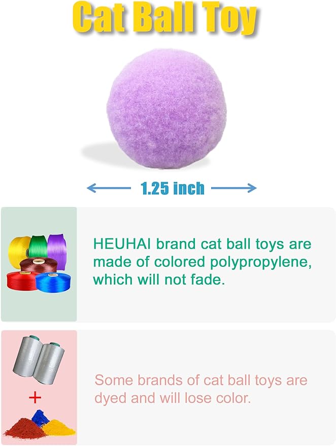 40-Pack Cat Balls – Fun Interactive Toys for Indoor Cats & Kittens (Playtime)