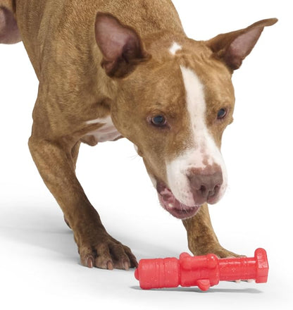 Barkbox The Gnawtcracker Super Chewer Dog Toy – Durable Solid Nylon Chew Toy with Bacon Scent & Gnaw-Friendly Texture – Tough Holiday Fun for Large Dogs