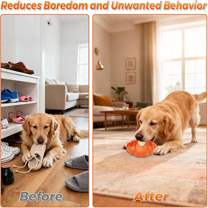 Indestructible Dog Toys for Aggressive Chewers - Large Dog Chew Toy Frozen Treat Tray Holder for Small Medium Large Dogs with Dual Molds to Keep Them Busy to Reduces Anxiety