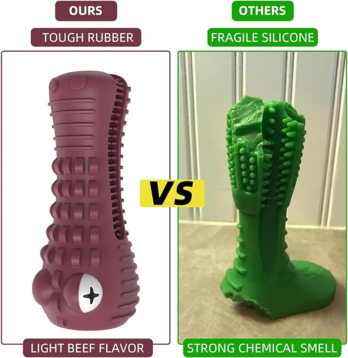 Dog Chew Toys for Aggressive Chewers – Alligator Dog Chew Toy for Large, Medium & Small Dogs – Tough Natural Rubber for Teeth Cleaning – Squeaky Interactive Dog Toys to Keep Them Busy