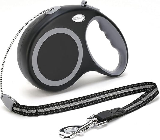 Retractable Dog Leash, 30 FT Dog Walking Leash for Small Medium Large Dogs up to 110 lbs, Heavy Duty No Tangle, Black
