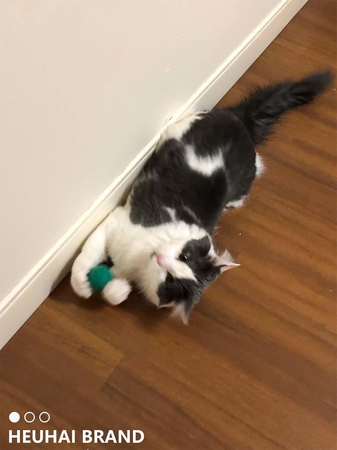 80-Pack Cat Toy Balls 10 Assorted Colors 1.25 Inch Diameter Suitable for All Cat Sizes (Wild Play)
