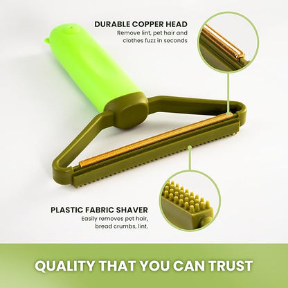 Cattasaurus Cleaner Pro Pet Hair Remover - Special Cat & Dog Hair Remover Multi Fabric Edge and Carpet Scraper, Cat Hair Remover for Couch, Pet Bed, Pet Towers, Furniture, Car Mat & Rugs