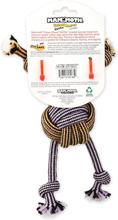 Mammoth Pet Products 43725185: Extra Flossy Chew Monkey Fist Dog Toy, 10In