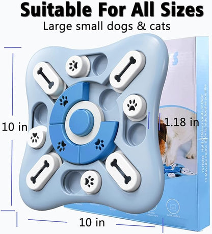 Dog Puzzle Toys - Treat Dispensing Dog Enrichment Toys for IQ Training & Brain Stimulation - Interactive Mentally Stimulating Toy - Gifts for Puppies, Cats, Dogs