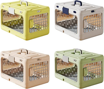 Foldable Pet Carrier with Anti Pee Layer and Spacious Inside for Comfort Compact Pet Carrier