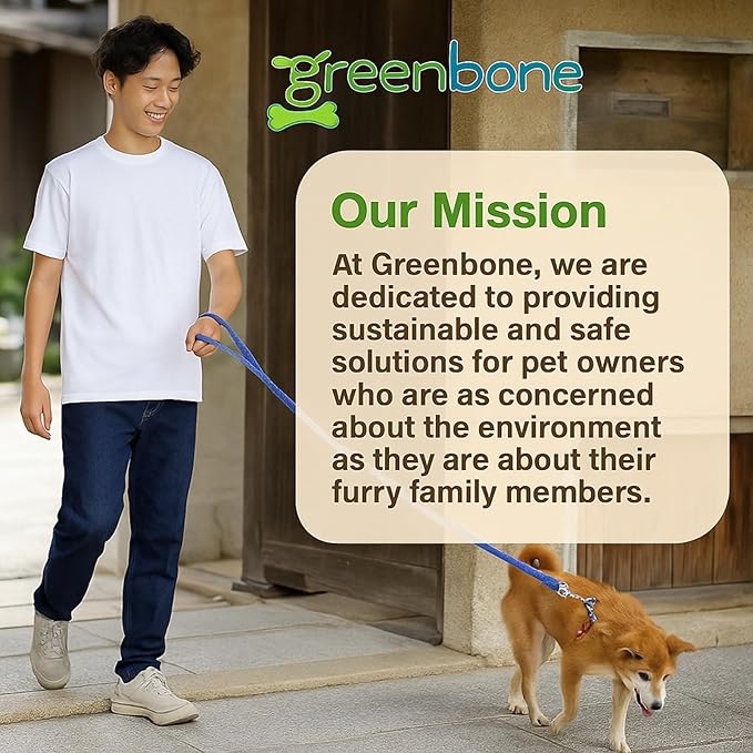 Greenbone BioBase Pet Poop Bags - 8 Rolls, 96 Bags - 13 Inch x 9 Inch