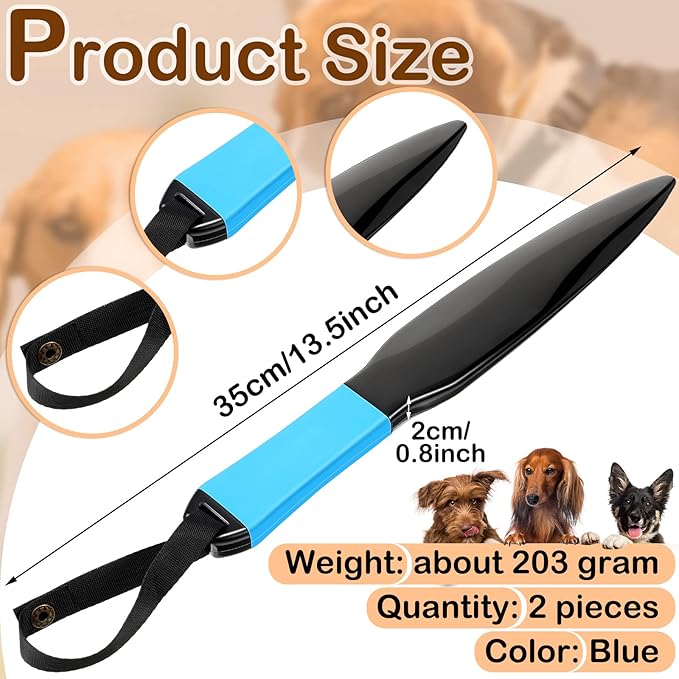 BBTO 2 Pcs Dog Break Stick Bite Sticks Doggy Fight Stopper Break Sticks Dog Fight Training Pet Stick Chew Toys for German Shepherd Strong Small Medium Large Dogs, Blue