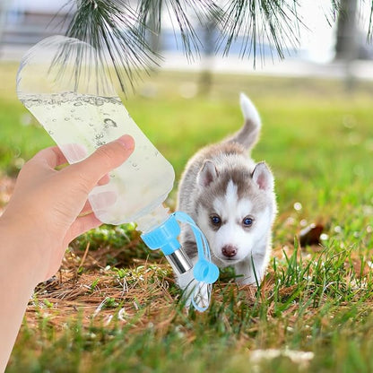 SUPVOX Portable Dog Water Bottle Leak-Proof Cap Outdoor Pet Water Dispenser for Small Dogs Cats Rabbits Hiking Travel