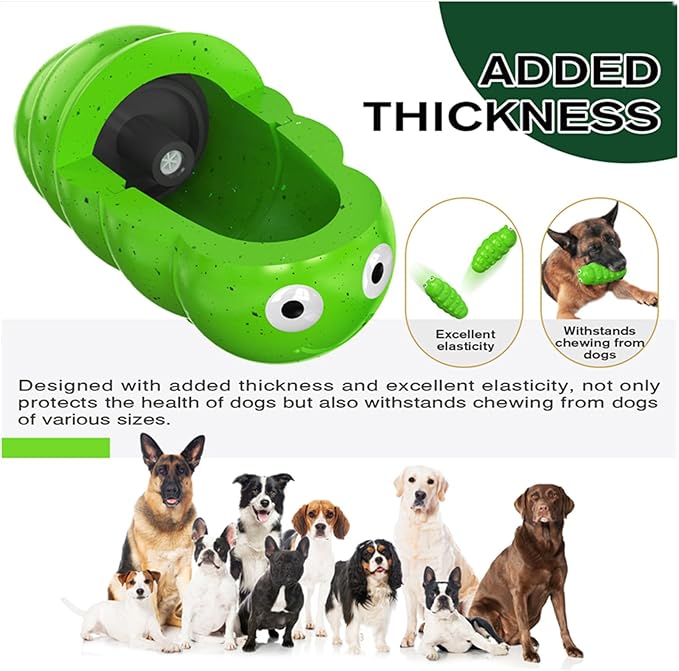 Indestructible Dog Toy for Aggressive Chewers, Extremely Tough Dog Toy for Large Breeds, Durable and Tough Latex Toy for Medium/Large Breeds,Gifts for Dogs,Green
