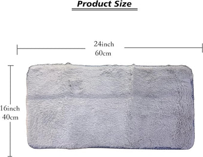Soft Cat Dog Window Sill Pad Perch, Fluffy Windowsill Dog Mat Pillow Seat Bed, Cat Pet Cushion for Window Sill Mat(Gray, 16"x24")