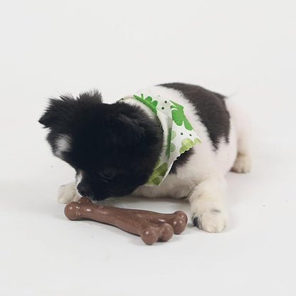SPOT Bam-Bones Wishbone - Made with Strong Bamboo Fiber, Durable Long Lasting Dog Chew for Light to Moderate Chewers, Great Toy for Adult Dogs & Teething Puppies Under 30lbs, 5.25in, Bacon Flavor