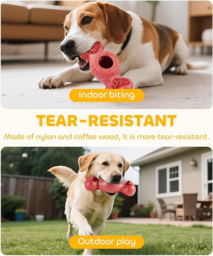 DPB Frozen Dog Toy to Keep Them Busy, FreezeBone Chew Toy & Peanut Butter Fillable Toy & Freezer/Freezable/Frozen Lick Treat Tray Enrichment Toys for Medium/Large Dogs