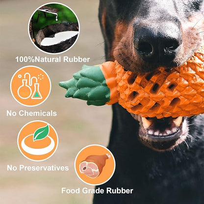 Pineapple Dog Chew Toys - Indestructible Toys for Medium Aggressive Chewers