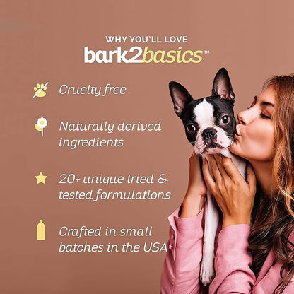 Bark2Basics Dog Ear Cleaner, 16 oz - All Natural, Witch Hazel, Gentle Aloe Vera and Chamomile Extract Base, Breaks Through Tough Wax