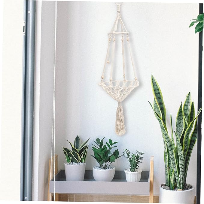 Style Handwoven Cat Hammock Bed Macrame Hanging Cat Bed for Indoor s Swing for Pets Cozy Hanging Nest for Relaxing and Lounging