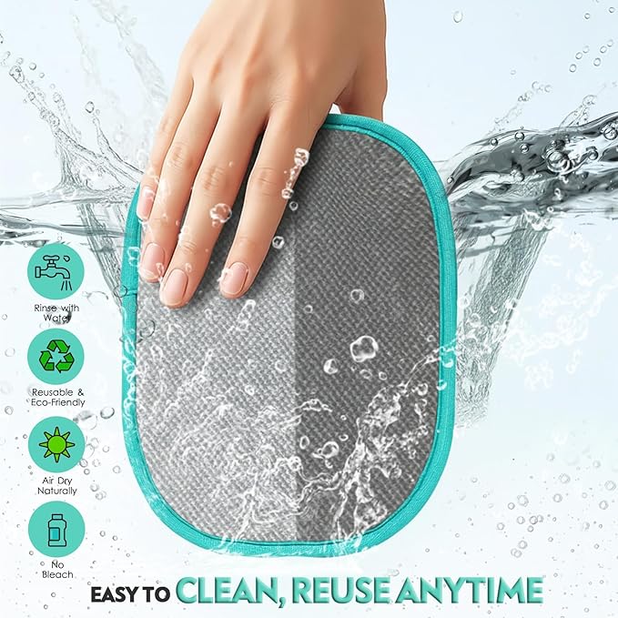 Pet Hair Remover for Dogs Cats: Reusable Five-Finger Static Pet Hair Removal Tool – Upgraded Lint Remover for Couch Furniture Bedding Car & Clothes – Supplies for Pet Owners at Home or Travel (1 Pack)