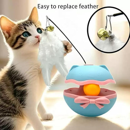 LummiPlay Interactive cat Toy, auto cat Wand with Track Ball