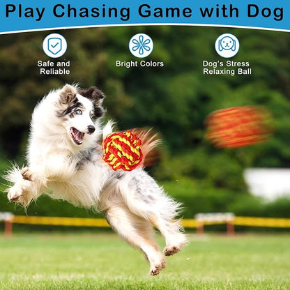 18 Pcs Dog Rope Ball Dog Rope Toy for Aggressive Chewer Toy for Small Medium Puppy Ball for Puppies Pack for Teething Chew Biting Training 2.99 Inches