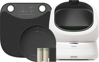 PETLIBRO Automatic Cat Litter Box Bundle with Accessories Kit, Open Top Self Cleaning Cat Litter Box with AI-Camera Waste Analysis, Odor Control, Multi-Cat Recognition, Usage Tracking & Safety Sensors