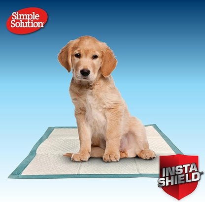 Simple Solution All Day Dog Pads, Disposable Puppy Training Pads with Lavender Scent, Leak Proof Pet Pee Pads for Indoor Potty Training, Odor Control, Quick Dry Floor Protection, 23"x24", 50 Count