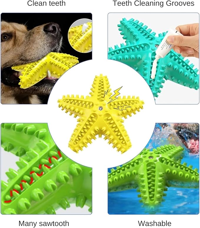Pupix Chew Toy for Dog Aggressive Chewers Toothbrush Stick Pets Interactive Toys Tough Puppy Chew Treats for Small Medium Dogs Toy to Keep Them Busy, Yellow