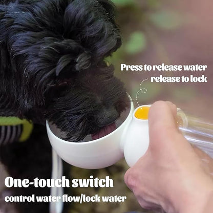 Dog Water Bottle with Food Storage Container & Water Dispenser Leak-Proof Portable Pet Puppy Essentials for Walking, Hiking, Travel