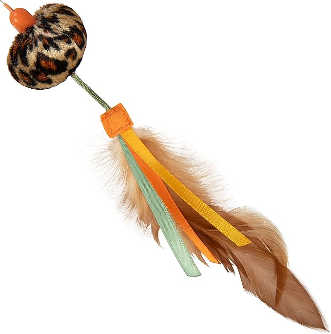 SmartyKat Instincts Wild Wand Toy, Electronic Interactive Motion Toy for Indoor Cats & Kittens, Includes Catnip & Silverine, AA Batteries Required