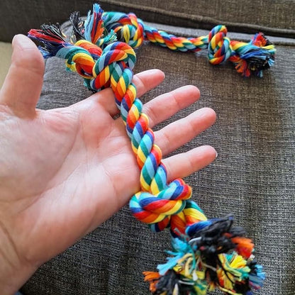 Puppy Rope Toys for Small Dogs - Puppy Teething Toys - Knots Dog Toy for Smart Newborn Pet and High Active Puppies - Doggy Mini Dental Pack of 2