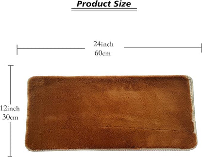 Soft Cat Window Sill Dog Pad Perch,Fluffy Windowsill Dog Pet Mat Pillow Seat Bed, Cat Pet Cushion for Window Sill Mat (Coffee, 12"x24")